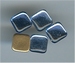 steen vierkant sapphire (transparant) 6x6 mm.